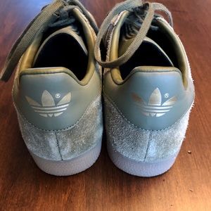 Adidas Green Suede Gazelles